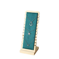 Vente Flash Support d'Exposition Amovible en Bois de Bambou pour Bijoux, Présentoir de Colliers et Chaînes, Conteneur de Bijoux Premium