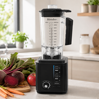 Blender commercial multifonctionnel, mixeur à smoothies haute performance avec 5+ vitesses et récipient sans BPA pour usage domestique