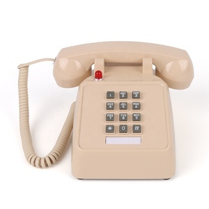 <span class=keywords><strong>Teléfono</strong></span> Antiguo Cheeta CT-N8020 Color Beige, <span class=keywords><strong>Teléfono</strong></span> con Cable Vintage con Indicador LED Rojo para Uso en el <span class=keywords><strong>Hogar</strong></span> y la Oficina - Product Image 1