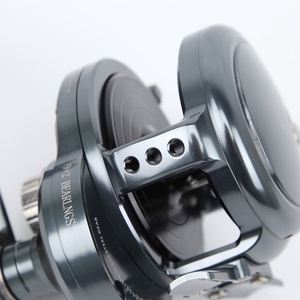 Moulinet de pêche Madox TF400R/L Jigging, rapport de transmission 6.3:<span class=keywords><strong>1</strong></span>, frein max. 30 kg, entièrement métallique, noir, pour bateau, pêche en haute mer, trolling. - Product Image 2