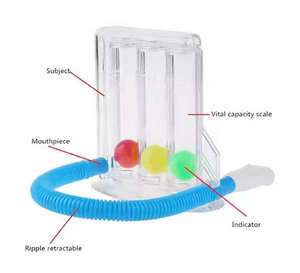 Incentive-Pulmonal-Funktionstest Dreikugel-Spirometrie-Gerät für Atemübungen Respirometer - Product Image 3