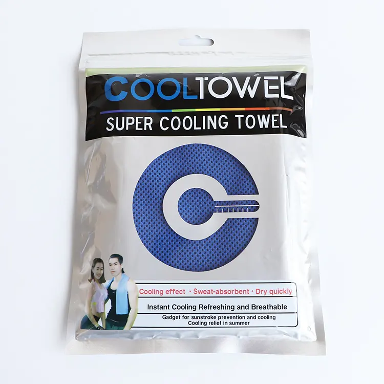 Custom logo microfiber cooling towel atacado gelo ioga esporte toalha instantânea coo golf GYM toalha com pacote personalizado