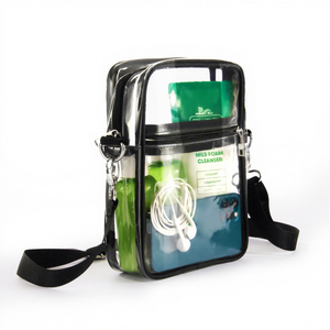 <span class=keywords><strong>Bolso</strong></span> cruzado transparente de PVC transparente personalizado para <span class=keywords><strong>mujer</strong></span>, tamaño pequeño, a la moda, <span class=keywords><strong>impermeable</strong></span>, con cremallera, caramelo para escuela, uso al aire libre, XL - Product Image 6