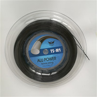 Cordage de raquette de tennis KELIST Modèle 01 1,25 mm Confortable Écologique Polyester Bobine de 200 m Sport Gym Extérieur Noir
