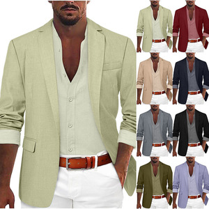RNSHANGER <span class=keywords><strong>Blazer</strong></span> Casual da <span class=keywords><strong>Uomo</strong></span> Elegante, <span class=keywords><strong>Giacca</strong></span> Monopetto Slim Fit, <span class=keywords><strong>Giacca</strong></span> da Completo Classica, Top Elegante da Gentiluomo - Product Image 2