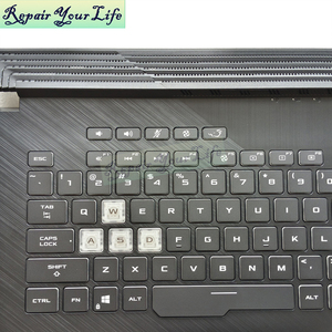 Teclado retroiluminado RGB de 8 pines para portátil <span class=keywords><strong>ASUS</strong></span> ROG Strix G731 G712 <span class=keywords><strong>G731GU</strong></span> GL731GU G712L 90NR01T3-R33US0 teclado reposamanos negro - Product Image 5