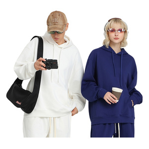 Nouveau Hoodie Homme 2026 en Tissu Molleton Bouclette 550 g/m² Pur Coton de Haute Qualité, Texturé et Imprimé, Coupe Oversize - Product Image 2