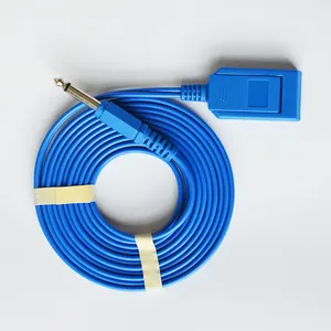 3 Meter Electrosurgical Reusable Grounding Cable for Disposable Monoplar ESU Pad
