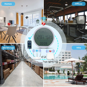 Estación Meteorológica Inteligente Multifuncional WiFi con App Tuya, Termómetro Digital Interior/Exterior, Higrómetro, Reloj Despertador, Hogar Inteligente Personalizable - Product Image 6