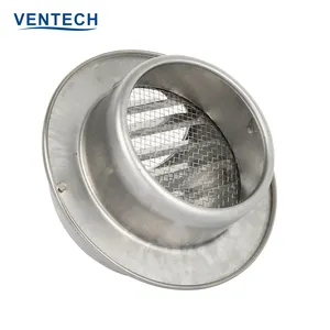 Ventech penutup ventilasi udara sistem Hvac, luver cuaca bola stainless steel