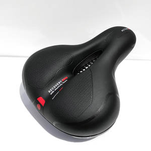 Sillín de Bicicleta de Montaña Ancho, Suave y Cómodo con Orificio Central, Unisex para Adultos, Todas las Estaciones, Negro Azul, Springs Part 988 - Product Image 3