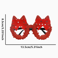 Gafas Decorativas con Diseño de Lazo Verde, Económicas, al por Mayor, para Regalos de Navidad, con Temática Navideña, para Fiestas de Navidad, Disfraces y Cosplay
