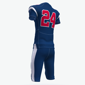 Nouveauté, vente en gros, ensembles de vêtements de sport personnalisés pour équipes américaines, impression par sublimation numérique, maillot de football américain brodé pour hommes - Product Image 3