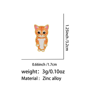 Broche chaton mignon pour vêtements, épinglette en émail souple, badge en alliage de zinc, épingles de revers, épingles pour sacs à dos, bijoux, accessoires, cadeaux pour femmes et hommes - Product Image 3
