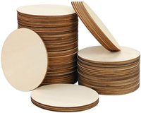 Tailai Factory Prix de gros Cercles en bois vierges ronds en pouces ou épaisseur personnalisée Cercles en bois ronds non finis pour l'artisanat