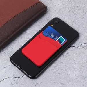 Porte-cartes de téléphone en silicone, adhésif et élastique, pour dos de téléphone, pour espèces et cartes d'identité, souple - Vente chaude - Product Image 3
