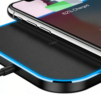 Bon prix, chargeur sans fil portable 7W 15W, charge rapide avec protection électromagnétique