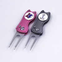Outil de réparation pliable de Golf, dispot de Golf, nettoyeur de tiges de Golf, marqueur avec Logo personnalisé