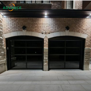 Porte <span class=keywords><strong>de</strong></span> <span class=keywords><strong>garage</strong></span> en verre contemporaine, porte enroulable en verre moderne, adaptée aux maisons urbaines et aux espaces commerciaux - Product Image 1