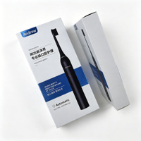 Usine d'emballage en carton OEM, boîte à brosse à dents minimaliste gris bleu, emballage personnalisé pour cosmétiques et soins personnels, boîte en papier