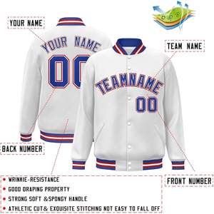 2025 Custom XS Youth Baseball Jacket Varsity Sports Bomber <b>Coat</b> with Zippered Closure <b>Stitched</b> Team Name Number Single Packaged - Product Image 3