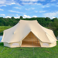 Grande tente murale 4 saisons en toile de coton pour le camping en plein air