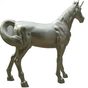 Латунная бронзовая скакающая лошадь Бронзовая скульптура крупномасштабная станция сразу же имитирует бронзовую конную Ландшафтную скульптуру