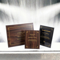 Plaque en bois poli personnalisée avec impression UV, trophée d'entreprise gravable, durable pour les événements sportifs et les salons professionnels