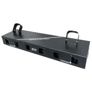 Láser infinito giratorio de cabezal múltiple DMX512 control de voz inteligente efecto discoteca de aluminio iluminación de escenario led