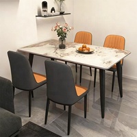 Juego de Comedor Moderno de Mesa y 6 Sillas