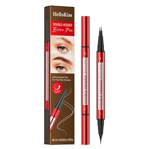 Lápiz de Cejas de Doble Punta, Microblading, Resistente al Agua y al Sudor, 2 en 1, con Cepillo para Trazos Similares a los del Cabello - Product Image 1
