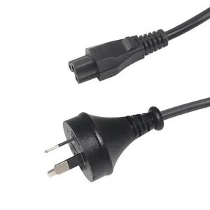 Konektor adaptor komputer Desktop Australia Saa steker kabel daya Ac yang disetujui Au 3Pin ke kabel Wanita Iec C5