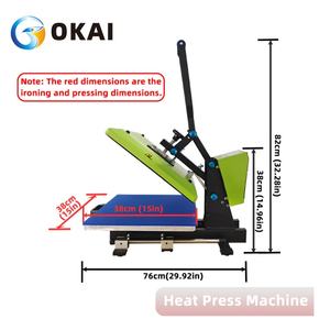 OKAI Hot Pressing Digital Transfer Heat Press Machine for T <strong>Shirt</strong> Stretchable Heat Press Machine - Product Image 4