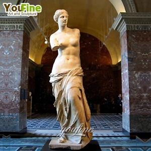 Estatua de mármol para chica desnuda, escultura de tamaño real para jardín al aire libre, nacimiento de <span class=keywords><strong>Venus</strong></span> - Product Image 6