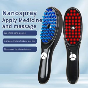 Pettine Massaggiante Multifunzionale con Spray Nano, Terapia Luce Rossa e Blu, Massaggiatore Elettrico Antistatico per la Cura della Crescita dei Capelli - Product Image 5