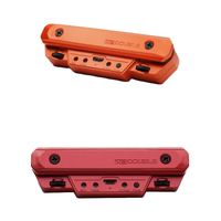 DOUBLE X0 Pickup Gitar Akustik Plastik Warna Kustom dengan Preamp di Lubang Suara, Kontrol Volume dan Nada untuk Instrumen Senar