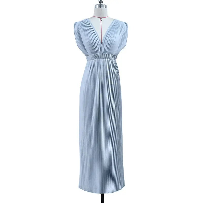 Promotional Product Favourable Price Polyester Custom Dresses Women Lady Elegant VM-22WD-487