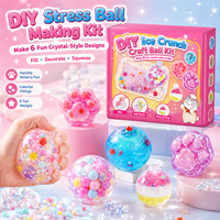 Nouvelle version du kit de fabrication de boules de glace DIY, jouets sensoriels doux et collants, cadeaux pour enfants personnalisés OEM