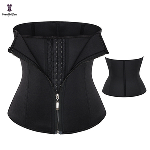 Cerniera anteriore e gancio 6 corsetto sottoseno in acciaio disossato <span class=keywords><strong>guaina</strong></span> termica dimagrante cintura calda da donna cintura in Neoprene Plus Size XS a 6XL - Product Image 6