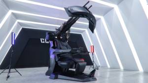 Poste de travail Cluvens M2HB Browning Chair, cockpit d'ordinateur, chaise de jeu à gravité zéro, poste de travail confortable - Product Image 3