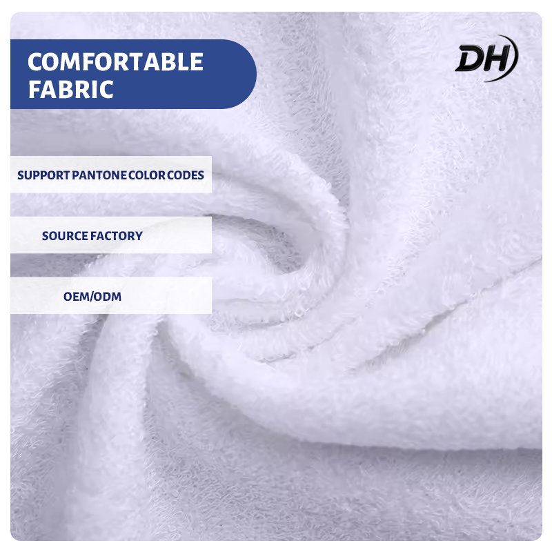 Manufacturer Wholesale 100% Bamboo Fiber Micro Terry Cloth Bathrobe Towel Specialized Skin-Friendly Loop Fabric