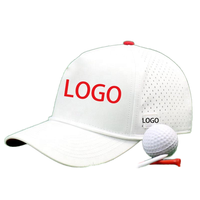 Gorra de Béisbol/Golf Deportiva Clásica Personalizada OEM con Logotipo Bordado en 3D de Leopardo y Cuerda Perforada con Corte Láser