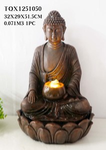 <span class=keywords><strong>Fontaine</strong></span> d'eau solaire <span class=keywords><strong>fontaine</strong></span> de <span class=keywords><strong>bouddha</strong></span> Rulai extérieure avec lumières <span class=keywords><strong>pour</strong></span> la décoration de la maison et du jardin - Product Image 4