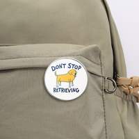 Spedizione Diretta di Badge Rotondi Personalizzati Stampati, Spille Personalizzate con Cartoni Animati, Citazioni Ispiratrici, Figure di Animali e Piante