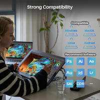 Tablette graphique professionnelle Huion Kamvas Pro 19 avec écran 18,4 pouces 4k ultra HD écran couleur réelle pour le dessin et la conception