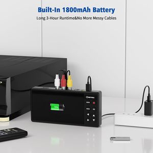 Convertitore <span class=keywords><strong>Video</strong></span> HD da 5 Pollici da VHS a Digitale per VCR, DVD, Hi8, Mini DV, Videocamere, Console di Gioco, Acquisizione <span class=keywords><strong>Video</strong></span> Analogico - Product Image 3