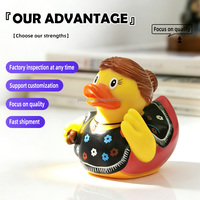 Petits canards en caoutchouc promotionnels, fabricant, canards de bain flottants en PVC vinyle, impression de logo personnalisé, vente en gros en usine
