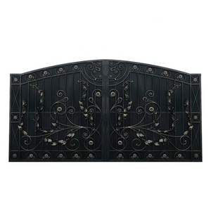 Portail en fer forgé de style européen, design métallique, entrée de luxe, portails en fer forgé - Product Image 6