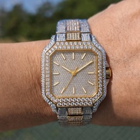 Montre mécanique de luxe pour homme, style Hip Hop, sertie de moissanite VVS1, passe le testeur de diamant, verre saphir, design de créateur