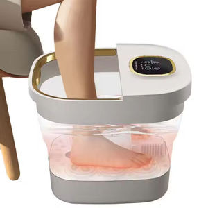 Masseur de pieds électrique pliable de haute qualité, bulles, lumière rouge chauffante, matériau ABS, certifié CE, intelligent et portable - Product Image 2